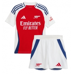 Strój piłkarski Arsenal Koszulka Podstawowej dziecięce 2024-25 Krótki Rękaw (+ Krótkie spodenki)