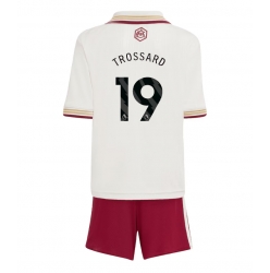 Strój piłkarski Arsenal Leandro Trossard #19 Koszulka Trzeciej dziecięce 2025-26 Krótki Rękaw (+ Krótkie spodenki)