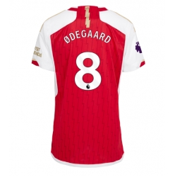 Strój piłkarski Arsenal Martin Odegaard #8 Koszulka Podstawowej damskie 2023-24 Krótki Rękaw