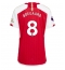 Strój piłkarski Arsenal Martin Odegaard #8 Koszulka Podstawowej damskie 2023-24 Krótki Rękaw