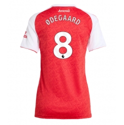 Strój piłkarski Arsenal Martin Odegaard #8 Koszulka Podstawowej damskie 2025-26 Krótki Rękaw