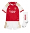 Strój piłkarski Arsenal Martin Odegaard #8 Koszulka Podstawowej dziecięce 2023-24 Krótki Rękaw (+ Krótkie spodenki)