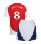 Strój piłkarski Arsenal Martin Odegaard #8 Koszulka Podstawowej dziecięce 2024-25 Krótki Rękaw (+ Krótkie spodenki)