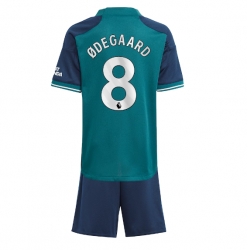 Strój piłkarski Arsenal Martin Odegaard #8 Koszulka Trzeciej dziecięce 2023-24 Krótki Rękaw (+ Krótkie spodenki)