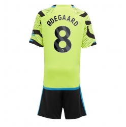 Strój piłkarski Arsenal Martin Odegaard #8 Koszulka Wyjazdowej dziecięce 2023-24 Krótki Rękaw (+ Krótkie spodenki)