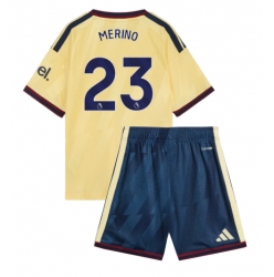 Strój piłkarski Arsenal Mikel Merino #23 Koszulka Trzeciej dziecięce 2026-27 Krótki Rękaw (+ Krótkie spodenki)