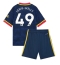 Strój piłkarski Arsenal Myles Lewis-Skelly #49 Koszulka Wyjazdowej dziecięce 2026-27 Krótki Rękaw (+ Krótkie spodenki)