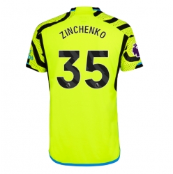 Strój piłkarski Arsenal Oleksandr Zinchenko #35 Koszulka Wyjazdowej 2023-24 Krótki Rękaw