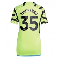 Strój piłkarski Arsenal Oleksandr Zinchenko #35 Koszulka Wyjazdowej damskie 2023-24 Krótki Rękaw