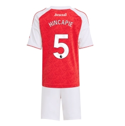 Strój piłkarski Arsenal Piero Hincapie #5 Koszulka Podstawowej dziecięce 2025-26 Krótki Rękaw (+ Krótkie spodenki)