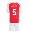 Strój piłkarski Arsenal Piero Hincapie #5 Koszulka Podstawowej dziecięce 2025-26 Krótki Rękaw (+ Krótkie spodenki)