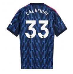 Strój piłkarski Arsenal Riccardo Calafiori #33 Koszulka Wyjazdowej 2025-26 Krótki Rękaw