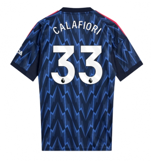 Strój piłkarski Arsenal Riccardo Calafiori #33 Koszulka Wyjazdowej 2025-26 Krótki Rękaw Strój piłkarski Arsenal Riccardo Calafiori #33 Koszulka Wyjazdowej 2025-26 Krótki Rękaw