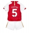 Strój piłkarski Arsenal Thomas Partey #5 Koszulka Podstawowej dziecięce 2023-24 Krótki Rękaw (+ Krótkie spodenki)