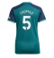 Strój piłkarski Arsenal Thomas Partey #5 Koszulka Trzeciej damskie 2023-24 Krótki Rękaw