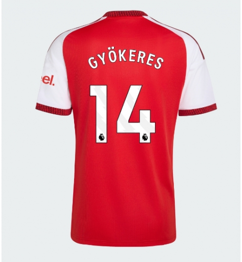 Strój piłkarski Arsenal Viktor Gyokeres #14 Koszulka Podstawowej 2026-27 Krótki Rękaw Strój piłkarski Arsenal Viktor Gyokeres #14 Koszulka Podstawowej 2026-27 Krótki Rękaw