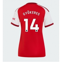 Strój piłkarski Arsenal Viktor Gyokeres #14 Koszulka Podstawowej damskie 2026-27 Krótki Rękaw