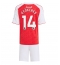 Strój piłkarski Arsenal Viktor Gyokeres #14 Koszulka Podstawowej dziecięce 2025-26 Krótki Rękaw (+ Krótkie spodenki)