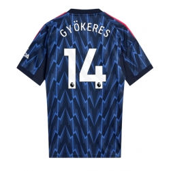 Strój piłkarski Arsenal Viktor Gyokeres #14 Koszulka Wyjazdowej 2025-26 Krótki Rękaw