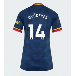 Strój piłkarski Arsenal Viktor Gyokeres #14 Koszulka Wyjazdowej damskie 2026-27 Krótki Rękaw