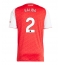 Strój piłkarski Arsenal William Saliba #2 Koszulka Podstawowej 2025-26 Krótki Rękaw
