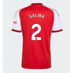 Strój piłkarski Arsenal William Saliba #2 Koszulka Podstawowej 2026-27 Krótki Rękaw