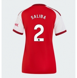 Strój piłkarski Arsenal William Saliba #2 Koszulka Podstawowej damskie 2026-27 Krótki Rękaw