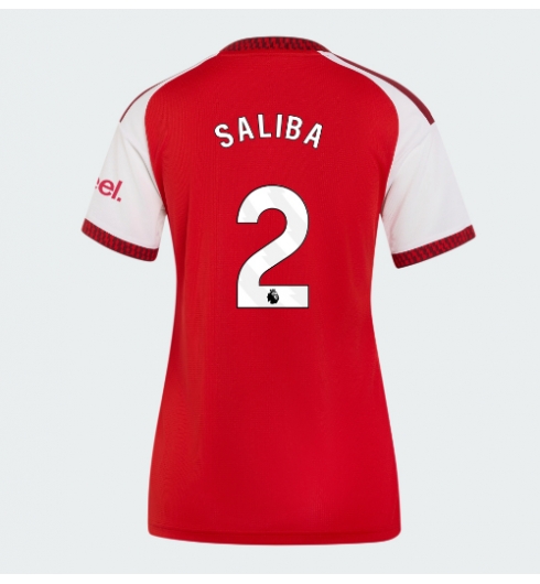 Strój piłkarski Arsenal William Saliba #2 Koszulka Podstawowej damskie 2026-27 Krótki Rękaw Strój piłkarski Arsenal William Saliba #2 Koszulka Podstawowej damskie 2026-27 Krótki Rękaw