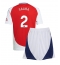 Strój piłkarski Arsenal William Saliba #2 Koszulka Podstawowej dziecięce 2024-25 Krótki Rękaw (+ Krótkie spodenki)