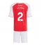 Strój piłkarski Arsenal William Saliba #2 Koszulka Podstawowej dziecięce 2025-26 Krótki Rękaw (+ Krótkie spodenki)