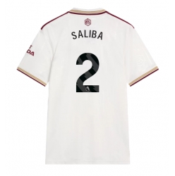 Strój piłkarski Arsenal William Saliba #2 Koszulka Trzeciej 2025-26 Krótki Rękaw