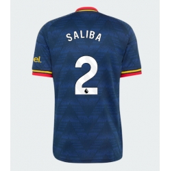 Strój piłkarski Arsenal William Saliba #2 Koszulka Wyjazdowej 2026-27 Krótki Rękaw