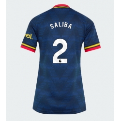 Strój piłkarski Arsenal William Saliba #2 Koszulka Wyjazdowej damskie 2026-27 Krótki Rękaw