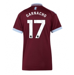 Strój piłkarski Aston Villa Alejandro Garnacho #17 Koszulka Podstawowej damskie 2026-27 Krótki Rękaw