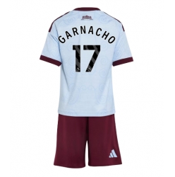 Strój piłkarski Aston Villa Alejandro Garnacho #17 Koszulka Trzeciej dziecięce 2026-27 Krótki Rękaw (+ Krótkie spodenki)