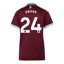 Strój piłkarski Aston Villa Amadou Onana #24 Koszulka Podstawowej damskie 2026-27 Krótki Rękaw