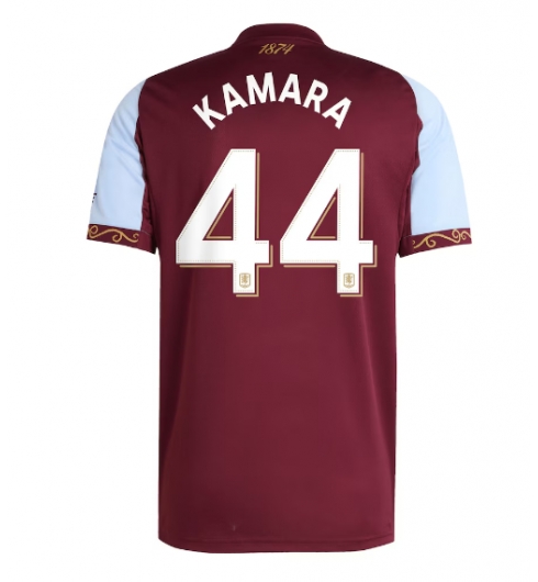 Strój piłkarski Aston Villa Boubacar Kamara #44 Koszulka Podstawowej 2025-26 Krótki Rękaw Strój piłkarski Aston Villa Boubacar Kamara #44 Koszulka Podstawowej 2025-26 Krótki Rękaw