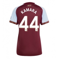Strój piłkarski Aston Villa Boubacar Kamara #44 Koszulka Podstawowej damskie 2025-26 Krótki Rękaw