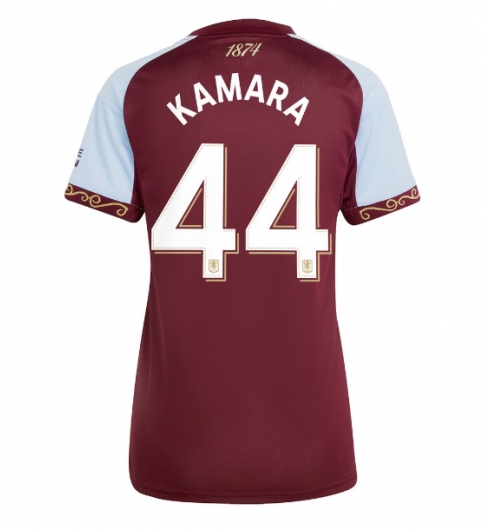 Strój piłkarski Aston Villa Boubacar Kamara #44 Koszulka Podstawowej damskie 2025-26 Krótki Rękaw Strój piłkarski Aston Villa Boubacar Kamara #44 Koszulka Podstawowej damskie 2025-26 Krótki Rękaw