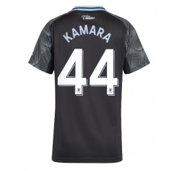 Strój piłkarski Aston Villa Boubacar Kamara #44 Koszulka Wyjazdowej damskie 2025-26 Krótki Rękaw