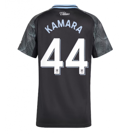 Strój piłkarski Aston Villa Boubacar Kamara #44 Koszulka Wyjazdowej damskie 2025-26 Krótki Rękaw Strój piłkarski Aston Villa Boubacar Kamara #44 Koszulka Wyjazdowej damskie 2025-26 Krótki Rękaw