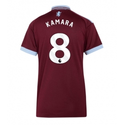 Strój piłkarski Aston Villa Boubacar Kamara #8 Koszulka Podstawowej damskie 2026-27 Krótki Rękaw