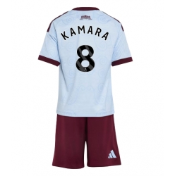 Strój piłkarski Aston Villa Boubacar Kamara #8 Koszulka Trzeciej dziecięce 2026-27 Krótki Rękaw (+ Krótkie spodenki)