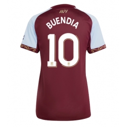 Strój piłkarski Aston Villa Emiliano Buendia #10 Koszulka Podstawowej damskie 2025-26 Krótki Rękaw