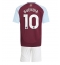 Strój piłkarski Aston Villa Emiliano Buendia #10 Koszulka Podstawowej dziecięce 2024-25 Krótki Rękaw (+ Krótkie spodenki)
