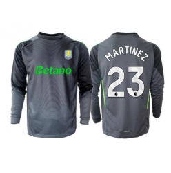Strój piłkarski Aston Villa Emiliano Martinez #23 Bramkarskie Koszulka Podstawowej 2025-26 Długi Rękaw