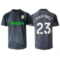 Strój piłkarski Aston Villa Emiliano Martinez #23 Bramkarskie Koszulka Podstawowej 2025-26 Krótki Rękaw