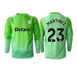 Strój piłkarski Aston Villa Emiliano Martinez #23 Bramkarskie Koszulka Wyjazdowej 2025-26 Długi Rękaw