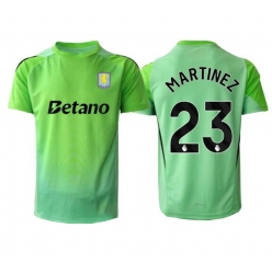 Strój piłkarski Aston Villa Emiliano Martinez #23 Bramkarskie Koszulka Wyjazdowej 2025-26 Krótki Rękaw