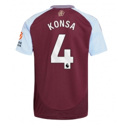 Strój piłkarski Aston Villa Ezri Konsa #4 Koszulka Podstawowej 2024-25 Krótki Rękaw